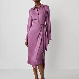 Ann Taylor Petite Collared Midi Shirtdress